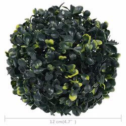 vidaXL 4x Artificial Boxwood Balls 12 cm Floral Hanging Decoration Fake Plant