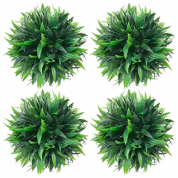 vidaXL 2/4x Artificial Boxwood Balls Floral Decoration Fake Plant Multi Sizes - 15 cm