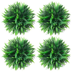 vidaXL 2/4x Artificial Boxwood Balls Floral Decoration Fake Plant Multi Sizes - 15 cm