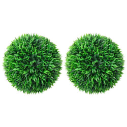 vidaXL 2x Artificial Boxwood Balls 47 cm Floral Hanging Decoration Fake Plant