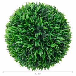 vidaXL 2x Artificial Boxwood Balls 47 cm Floral Hanging Decoration Fake Plant