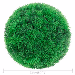 vidaXL 4x Artificial Boxwood Balls Fake Plant Floral Decoration Multi Sizes - 22 cm