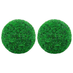 vidaXL 4x Artificial Boxwood Balls Fake Plant Floral Decoration Multi Sizes - 35 cm