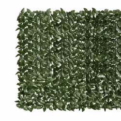 vidaXL Balcony Screen with Dark Green Leaves 300x150 cm Outdoor Privacy Screen