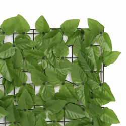 vidaXL Balcony Screen with Green Leaves 400x75cm Outdoor Privacy Screen Fence