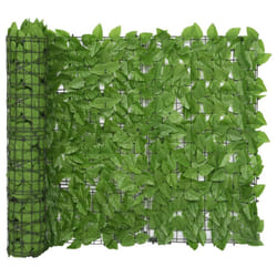 vidaXL Balcony Screen with Green Leaves 600x100 cm Privacy Screen Wind Breaker