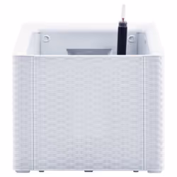 vidaXL Garden Raised Bed with Self Watering System White 100 cm Flower Planter - Additional view 4