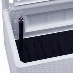 vidaXL Garden Raised Bed with Trellis and Self Watering System White Planter - Additional view 6