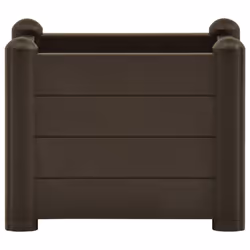 vidaXL Garden Raised Bed PP Mocha Outdoor Planter Planting Plant Box Patio
