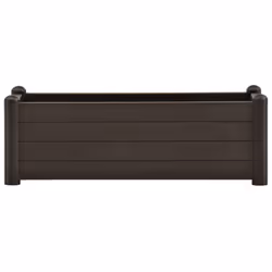 vidaXL Garden Raised Bed PP Mocha Outdoor Patio Planter Planting Plant Box - Additional view 2