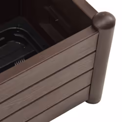 vidaXL Garden Planter with Trellis PP Mocha Raised Bed Flower Box Plant Pot - Additional view 5