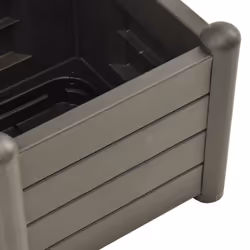 vidaXL Garden Planter with Trellis PP Anthracite Raised Bed Flower Box Outdoor - Additional view 5
