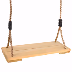vidaXL Solid Pinewood Board Swing Garden Tree Swing Play Equipment 200 cm - Additional view 4