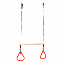 vidaXL Trapeze Swing Bar with Rings Baby Toy Toddler Climbing Frame Swing Set