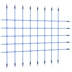 vidaXL Climbing Net Blue Kids Outdoor Recreation Training Net Rope Ladder