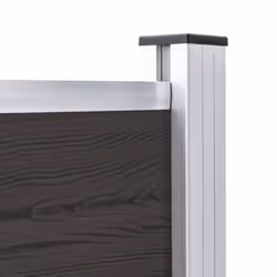Fence Panel WPC 175x105 cm Black - Additional view 4