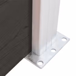 Fence Panel WPC 175x105 cm Black - Additional view 5