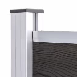 Fence Panel WPC 175x146 cm Grey - Additional view 5