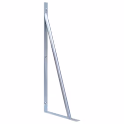 Support Brackets for Fence Post 2 pcs Galvanised Steel