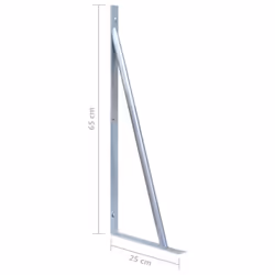 Support Brackets for Fence Post 2 pcs Galvanised Steel - Additional view 8