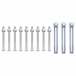 vidaXL 3x Support Brackets for Fence Post Galvanised Steel Supporting Foot - Additional view 7