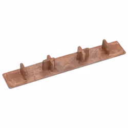 vidaXL 10x Decking End Cap Brown Plastic Deck Board Home Decking Accessories - Additional view 3