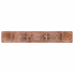vidaXL 10x Decking End Cap Brown Plastic Deck Board Home Decking Accessories - Additional view 4