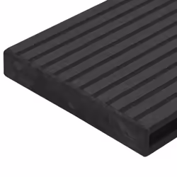 vidaXL 10x Decking End Cap Black Plastic Deck Board Home Decking Accessories