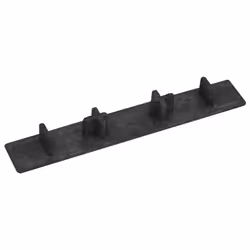 vidaXL 10x Decking End Cap Black Plastic Deck Board Home Decking Accessories