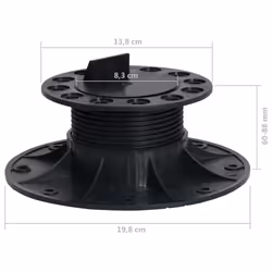vidaXL 10x Adjustable Feet for Decking Garden Flooring Pedestal Support Foot - Additional view 8
