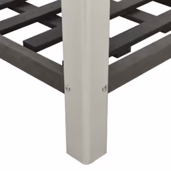 vidaXL Garden Raised Bed with Shelf WPC Grey Flower Box Outdoor Planter Pot