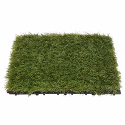 vidaXL 11x Artificial Grass Tiles Green Fake Lawn Synthetic Turf Ground Garden - Additional view 4