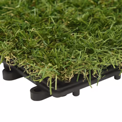vidaXL 11x Artificial Grass Tiles Green Fake Lawn Synthetic Turf Ground Garden - Additional view 7
