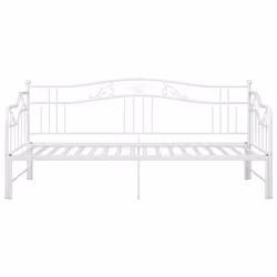 vidaXL Pull-out Sofa Bed Frame White Metal for Day Sleeping Sleepover Guest - Additional view 6
