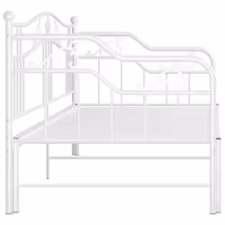 vidaXL Pull-out Sofa Bed Frame White Metal for Day Sleeping Sleepover Guest - Additional view 7