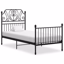 VidaXL 324844, Black, 104 cm, 2.06 m, 124 cm, 1000 x 2000 mm, 1 pc(s)