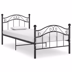 VidaXL 324988, Black, 970 mm, 2.09 m, 925 mm, 900 x 2000 mm, 1 pc(s)