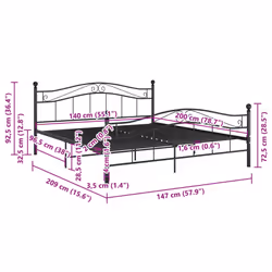 VidaXL 324997 bed frame - Additional view 8