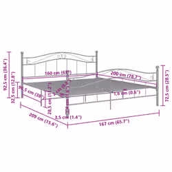 VidaXL 325002 bed frame - Additional view 8