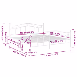 VidaXL 325004 bed frame - Additional view 8