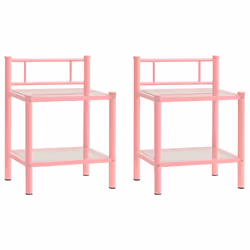 VidaXL 325095, Pink, Transparent, Glass, Metal, 450 mm, 345 mm, 605 mm, 2 pc(s)