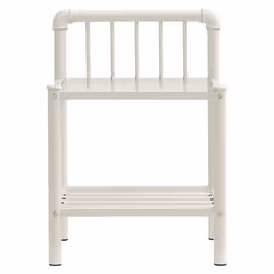 VidaXL 325098 nightstand/bedside table Transparent, White