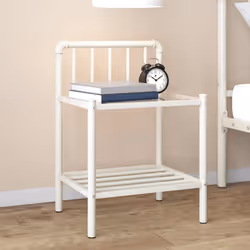VidaXL 325102 nightstand/bedside table Transparent, White - Additional view 2