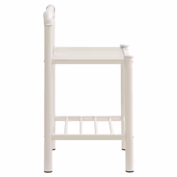VidaXL 325102 nightstand/bedside table Transparent, White - Additional view 4
