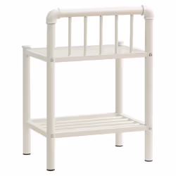 VidaXL 325102 nightstand/bedside table Transparent, White - Additional view 5