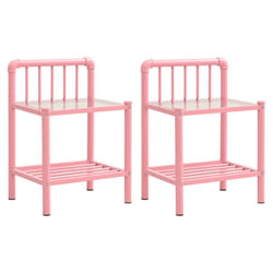 VidaXL 325103 nightstand/bedside table Pink, Transparent