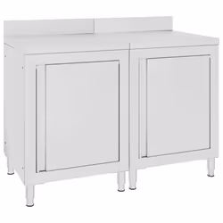 vidaXL Commercial Work Table Cabinet 120cm Stainless Steel Restaurant Cupboard