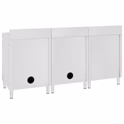 vidaXL Commercial Kitchen Sink Cabinet 180cm Stainless Steel Storage Cupboard