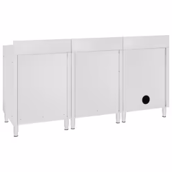vidaXL Commercial Kitchen Sink Cabinet 180cm Stainless Steel Storage Cupboard - Additional view 4