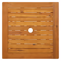 vidaXL Solid Acacia Wood Folding Garden Table 60 cm Wooden Dining Side Table - Additional view 4